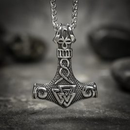 Viking Valknut Hammer Pendant